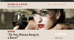 Desktop Screenshot of datingisabitch.com