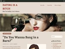 Tablet Screenshot of datingisabitch.com